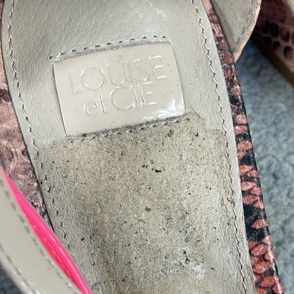 LOUISE ET CIE Snakeskin Eleri Sandals Strappy Flats Boho Sz 9.5 - Picture 7 of 12